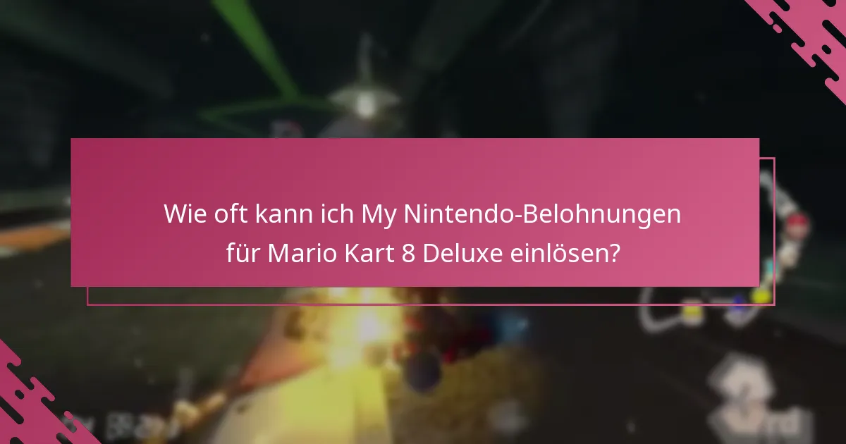 Wie vergleicht sich das My Nintendo-Belohnungssystem für Mario Kart 8 Deluxe mit anderen Nintendo-Spielen?